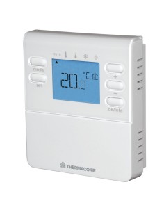 Thermostat d'ambiance digital filaire  fonction dégommage automatique Thermacome